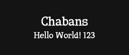 Chabans