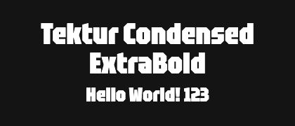 Tektur-Condensed-ExtraBold