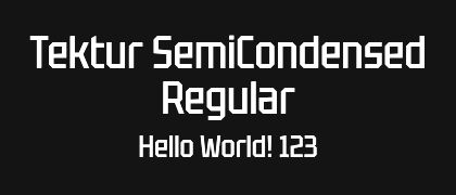 Tektur-SemiCondensed-Regular