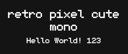 retro-pixel-cute-mono